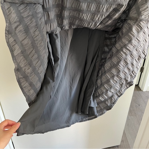 Sdeer Striped Texture Dress Sweater Cardigan Set - Picture 5 of 8